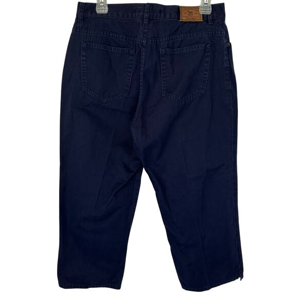 2/$15 Ralph Lauren Jeans Classic Fit Twill Capri Navy Blue High Waist Size 8 - Picture 6 of 9
